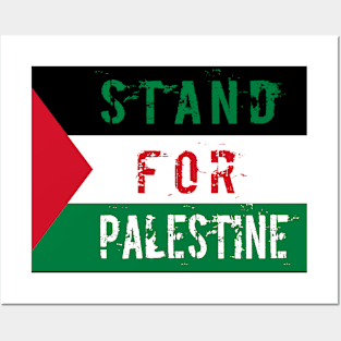 Stand for Palestine Flag Artwork Posters and Art